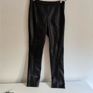 Sleek Black Faux Leather Pants
